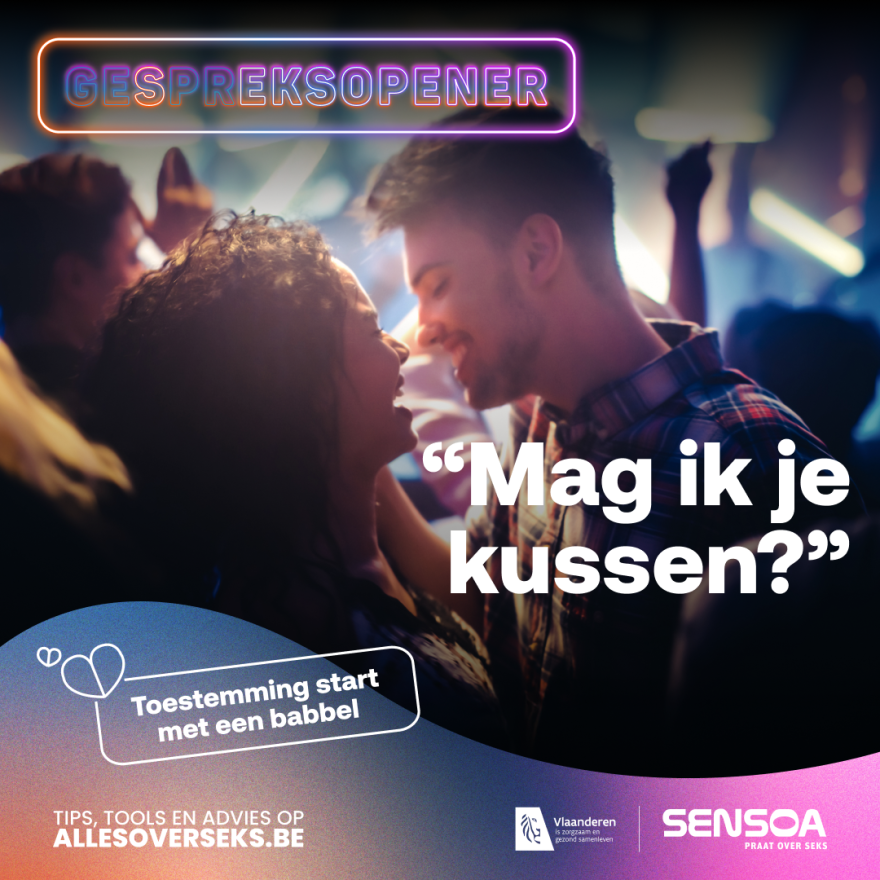 Mag ik je kussen? Campagne toestemming